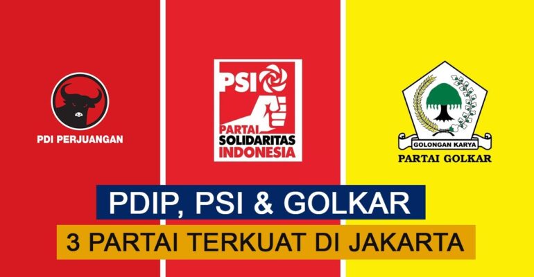 Survei NSN: PDIP, PSI Dan Golkar Tiga Besar Di DKI Jakarta